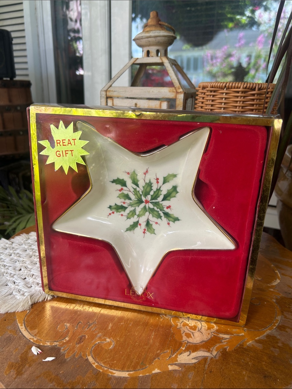 Lenox Holiday Star Candy Dish